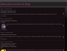 Tablet Screenshot of ideas-para-renovar-tu-blog.blogspot.com
