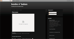 Desktop Screenshot of boobsandbabes.blogspot.com