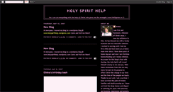 Desktop Screenshot of holyspirithelp.blogspot.com