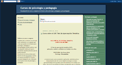 Desktop Screenshot of cursospsicopedagogia.blogspot.com