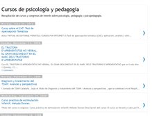Tablet Screenshot of cursospsicopedagogia.blogspot.com