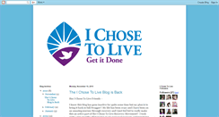 Desktop Screenshot of i-chose-to-live.blogspot.com