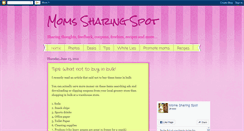 Desktop Screenshot of momssharingspot.blogspot.com