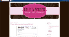 Desktop Screenshot of kellyskornerreviews.blogspot.com