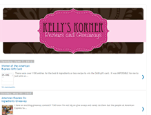 Tablet Screenshot of kellyskornerreviews.blogspot.com