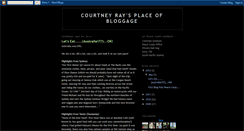 Desktop Screenshot of courtneyraysplaceofbloggage.blogspot.com