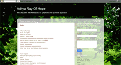 Desktop Screenshot of adityarayofhope.blogspot.com