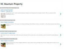 Tablet Screenshot of nc-mountain-property.blogspot.com