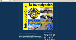 Desktop Screenshot of introduccionalainvestigacionugmafdd.blogspot.com