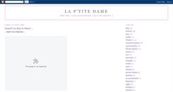 Desktop Screenshot of la-ptite-dame.blogspot.com