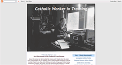 Desktop Screenshot of catholicworkerintraining.blogspot.com