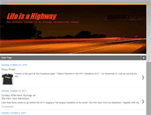 Tablet Screenshot of lifeisahighway91.blogspot.com