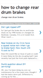 Mobile Screenshot of howtochangereardrumbrakes.blogspot.com