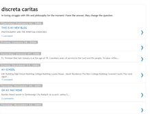 Tablet Screenshot of discretas-caritas.blogspot.com