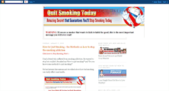 Desktop Screenshot of how-to-quit-smoking-methods.blogspot.com