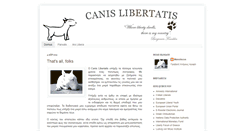 Desktop Screenshot of canislibertatis.blogspot.com