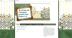 Desktop Screenshot of bestrongandcourageous-joshua1.blogspot.com