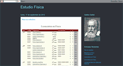 Desktop Screenshot of estudiofisica.blogspot.com