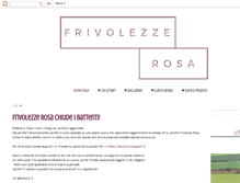 Tablet Screenshot of frivolezzeinrosa.blogspot.com