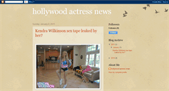 Desktop Screenshot of hollywood-actress-news-blog.blogspot.com