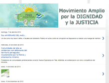 Tablet Screenshot of movimientoporladignidad.blogspot.com