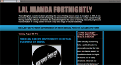 Desktop Screenshot of laljhandafortnightly.blogspot.com