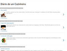 Tablet Screenshot of diariodeumcozinheiro.blogspot.com