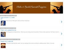 Tablet Screenshot of hannahspuppies.blogspot.com