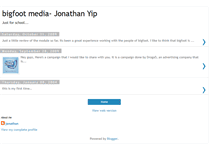 Tablet Screenshot of bigfootmedia-jonathanyip.blogspot.com