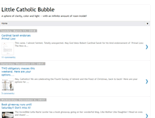 Tablet Screenshot of littlecatholicbubble.blogspot.com