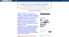 Desktop Screenshot of cienciapoliticaedireitoshumanos.blogspot.com