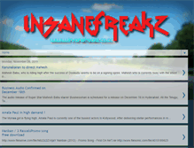 Tablet Screenshot of insanefreakz.blogspot.com