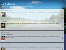 Tablet Screenshot of ourfullerlife.blogspot.com