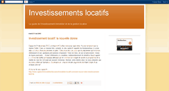 Desktop Screenshot of investissements-locatifs.blogspot.com