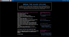 Desktop Screenshot of breaktheglassceiling.blogspot.com