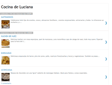 Tablet Screenshot of cocinadeluciana.blogspot.com