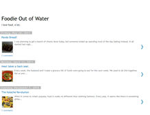 Tablet Screenshot of foodieoutofwater.blogspot.com