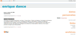 Desktop Screenshot of enriquedance.blogspot.com