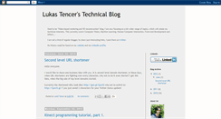 Desktop Screenshot of lukastencer.blogspot.com