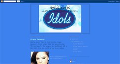 Desktop Screenshot of idolsmusic.blogspot.com