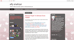 Desktop Screenshot of effyshafrizal.blogspot.com