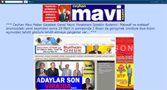 Desktop Screenshot of ceyhanmavihaber.blogspot.com