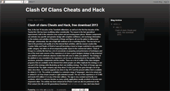 Desktop Screenshot of clash-clans-cheats-hack.blogspot.com