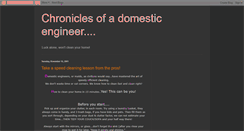 Desktop Screenshot of chroniclesofadomesticengineer.blogspot.com