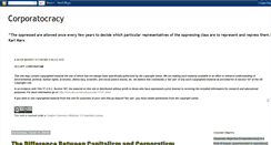 Desktop Screenshot of corpocracyinc.blogspot.com