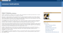 Desktop Screenshot of consumer-bankruptcies.blogspot.com