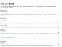 Tablet Screenshot of kiss-life-hello.blogspot.com