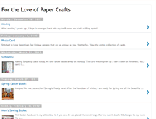 Tablet Screenshot of fortheloveofpapercrafts.blogspot.com