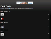 Tablet Screenshot of freshbugle.blogspot.com