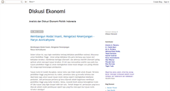 Desktop Screenshot of diskusiekonomi.blogspot.com